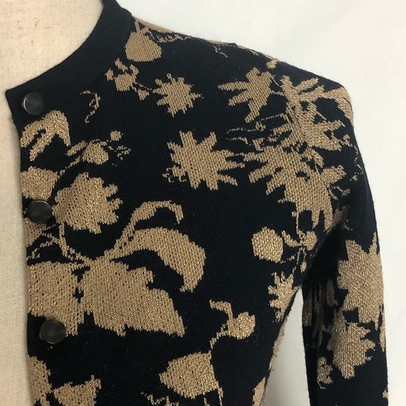 Ann Taylor Petite Navy/Gold Cardigan - Picture 8 of 8